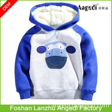 2 to 7T Children Boys Warm Cow Fleece Hoodie Tops Sweatshirts Baby Boys Clothing Hoodies and Sweatshirts